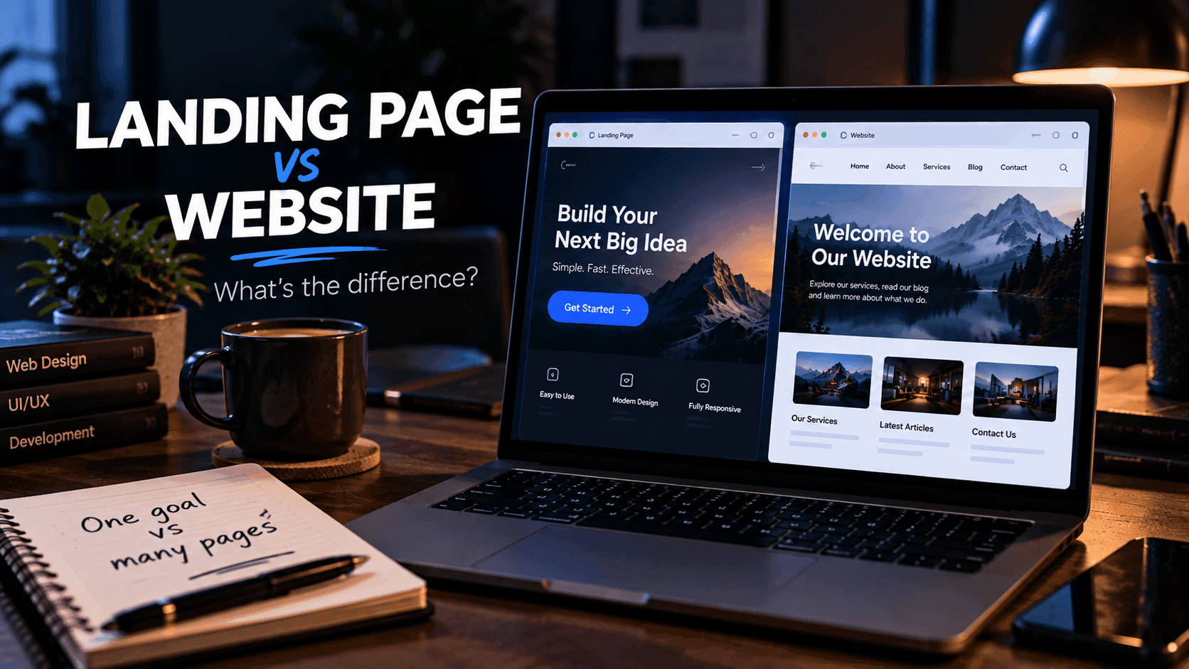 Landing Page vs Website: What's the Difference?